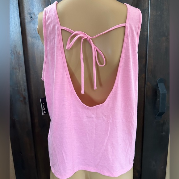 Women’s Activewear, Medium pink Do Work Tank Top - Picture 3 of 3
